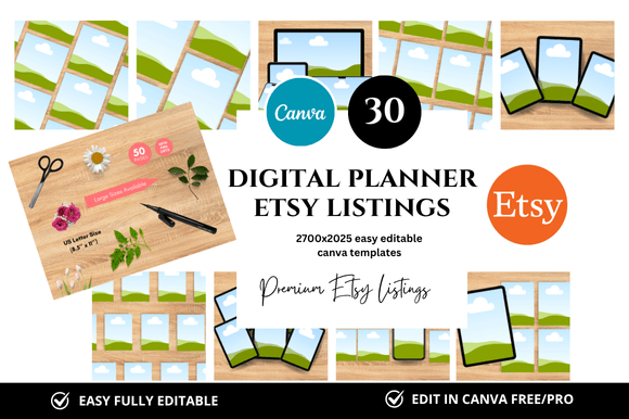 30 Planner Premium Etsy Listings Mockup: A Comprehensive Evaluation