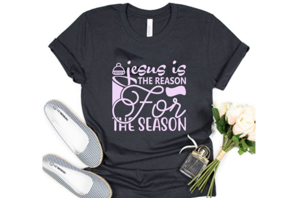 Christmas Quotes Svg Design, Jesus is the Reason